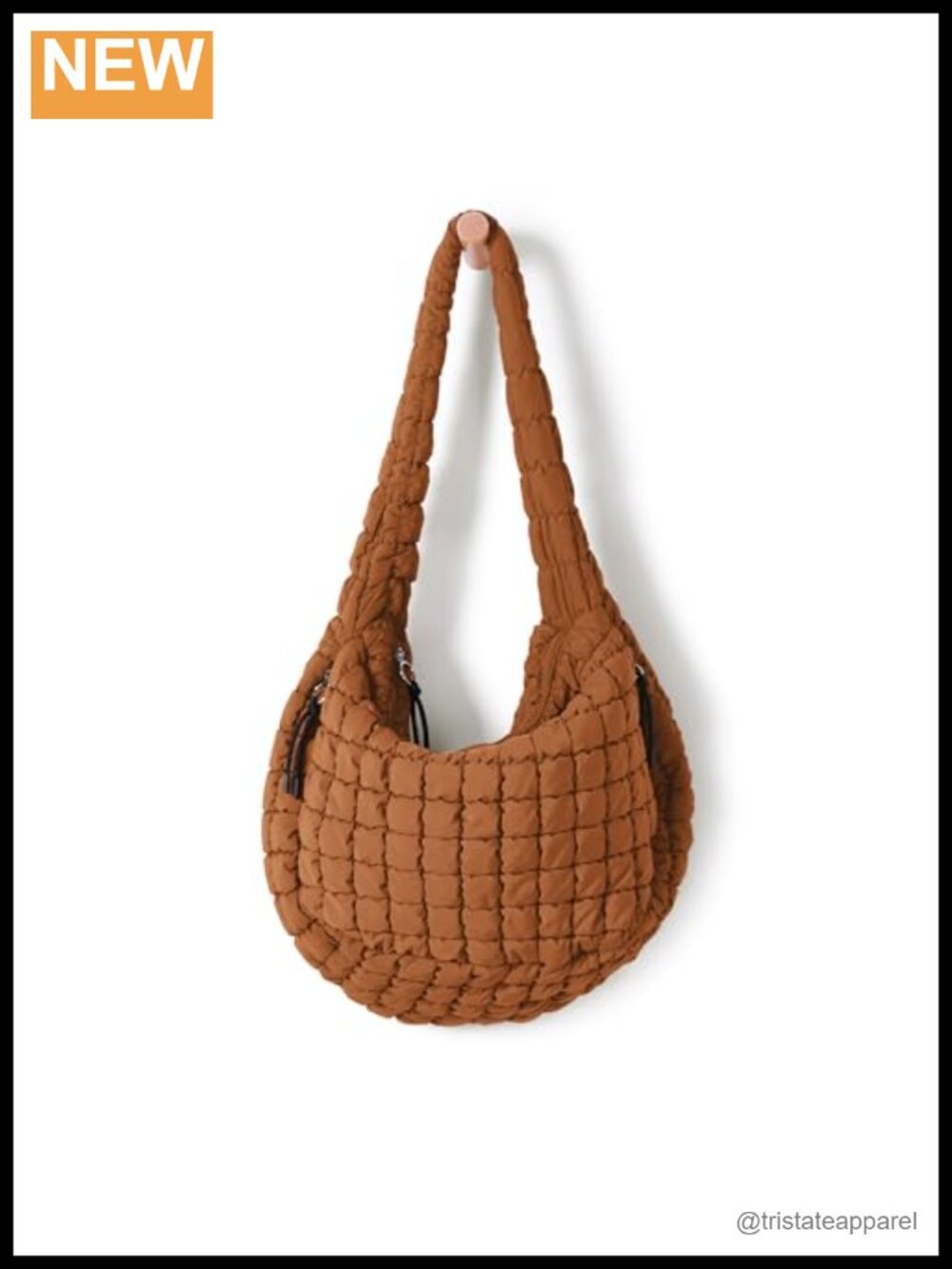 Quilted Carryall Tote Bag Lightweight Padded Shoulder Crossbody Hobo